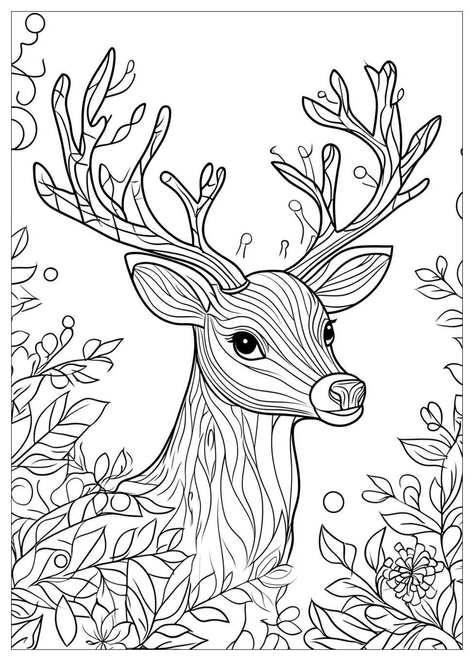 Reindeer Coloring Pages-16