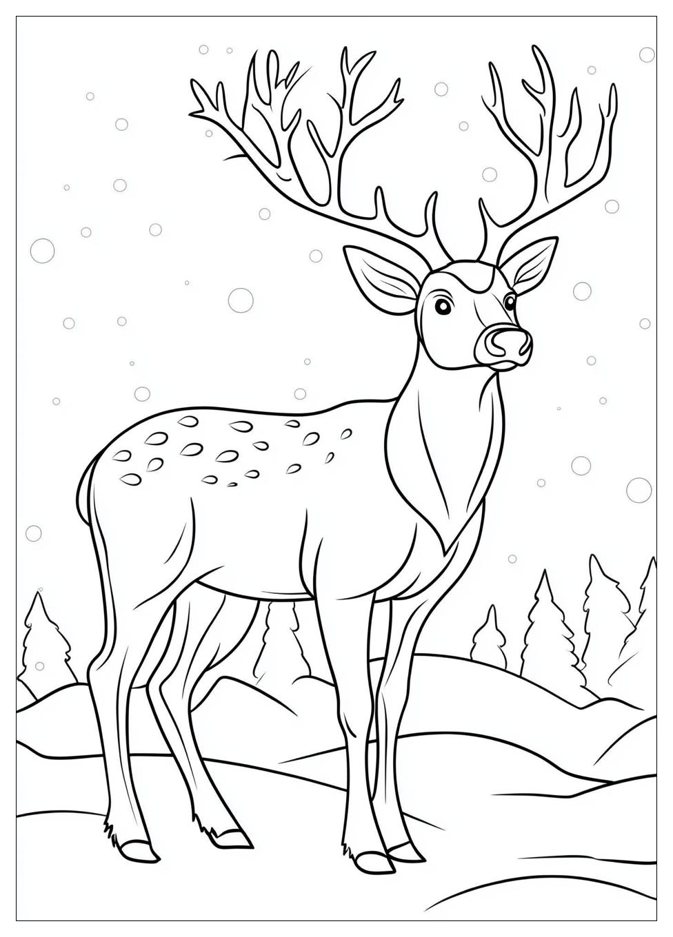 Reindeer Coloring Pages-5
