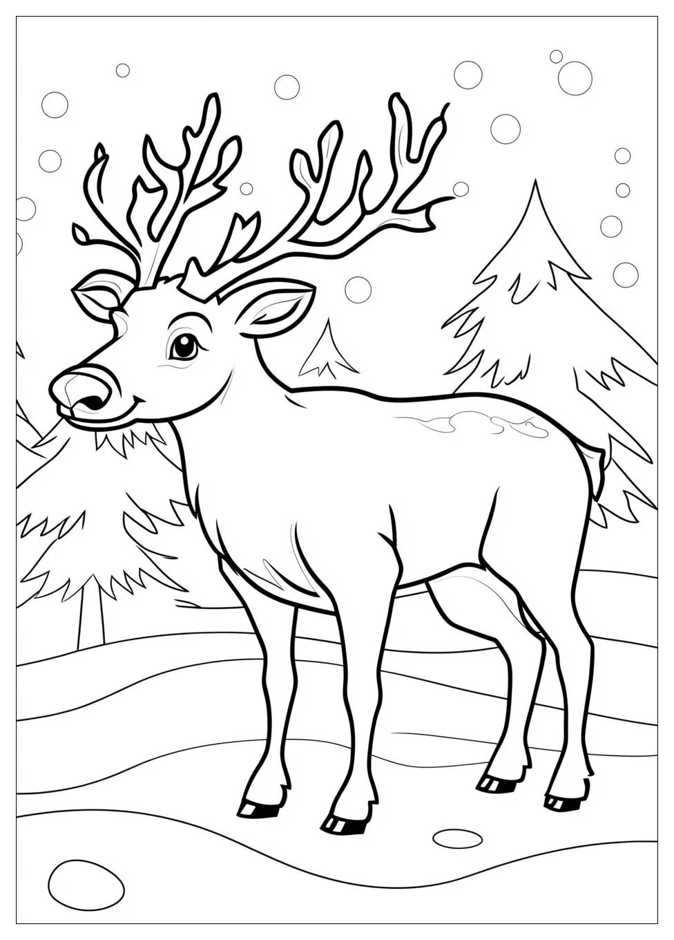 Reindeer Coloring Pages-6