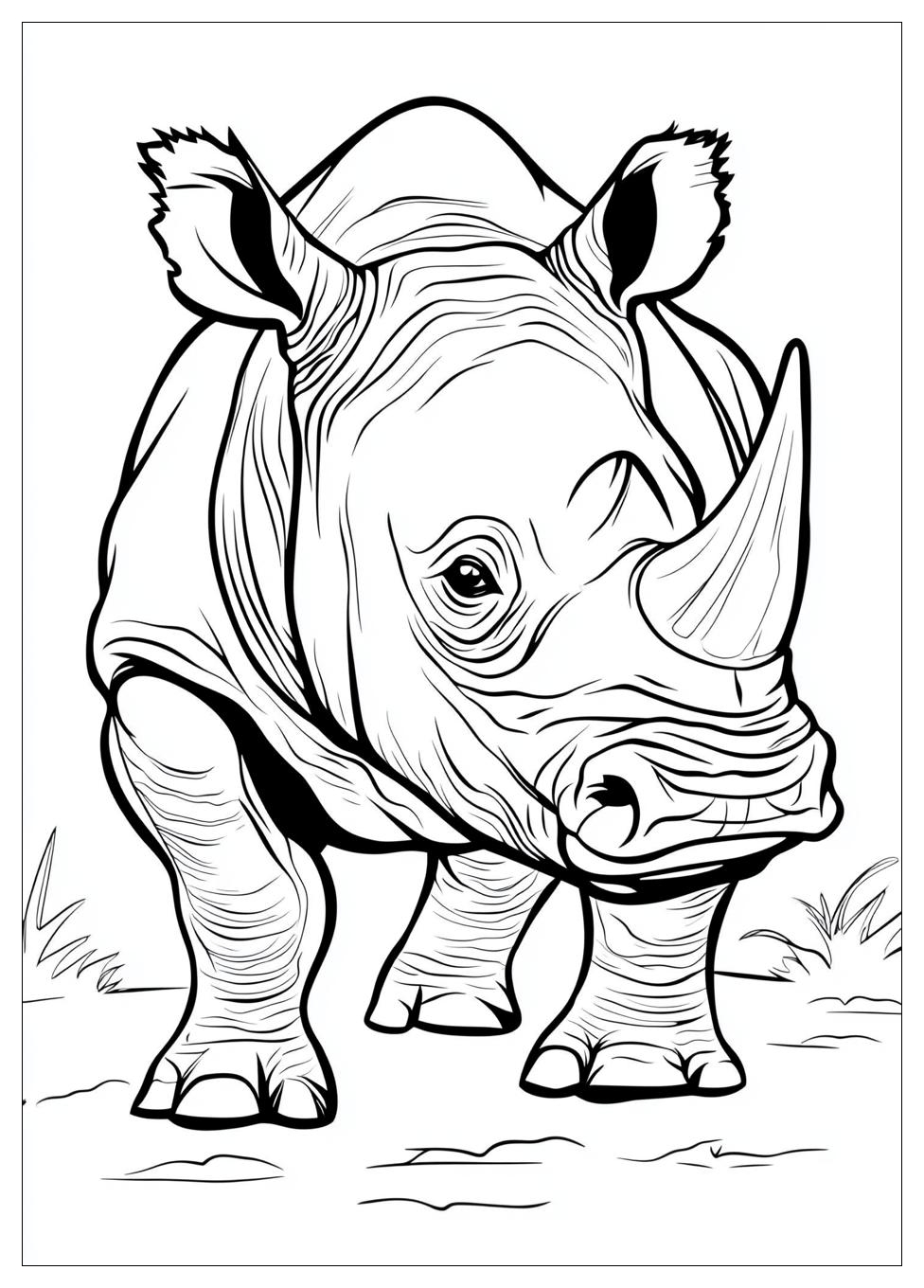 Free Printable Rhino Coloring Pages 11 Rhino Coloring Pages-11