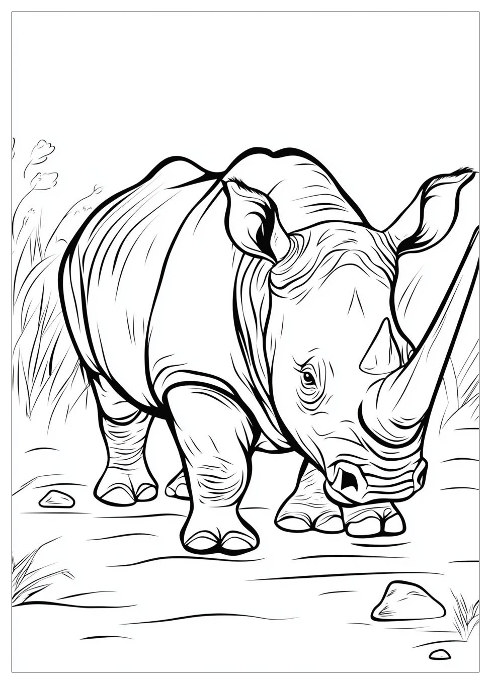 Free Printable Rhino Coloring Pages 12 Rhino Coloring Pages-12