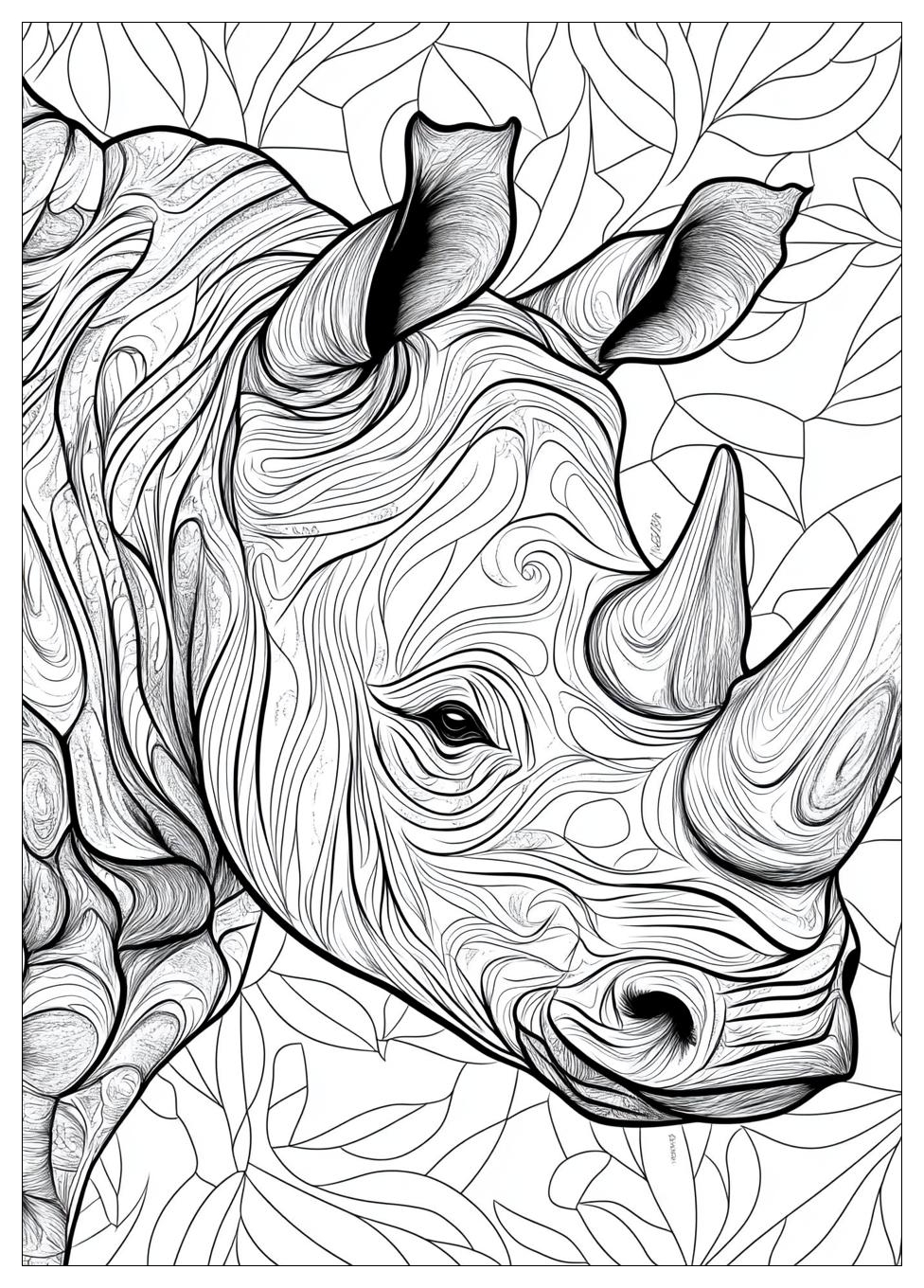 Free Printable Rhino Coloring Pages 13 Rhino Coloring Pages-13