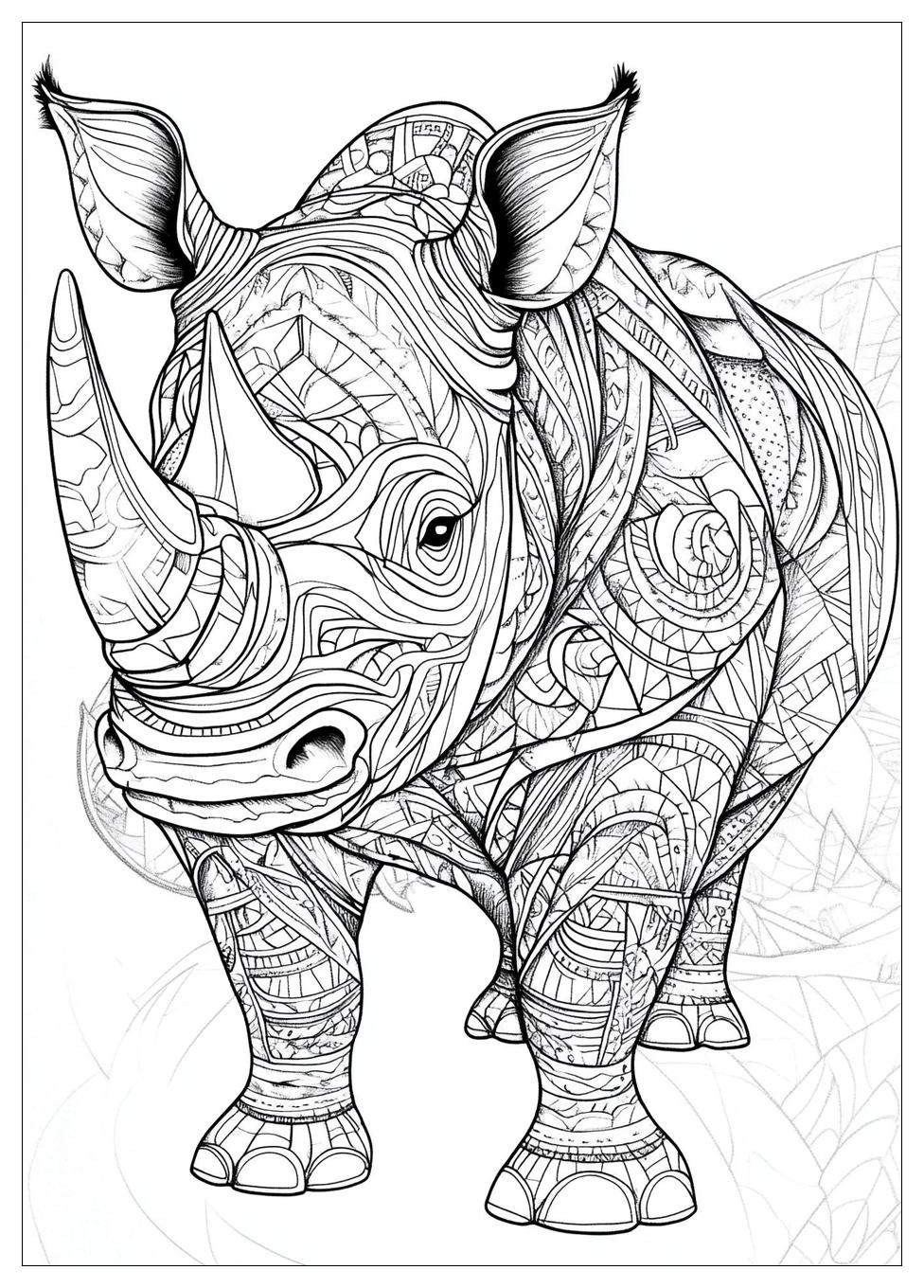 Free Printable Rhino Coloring Pages 14 Rhino Coloring Pages-14