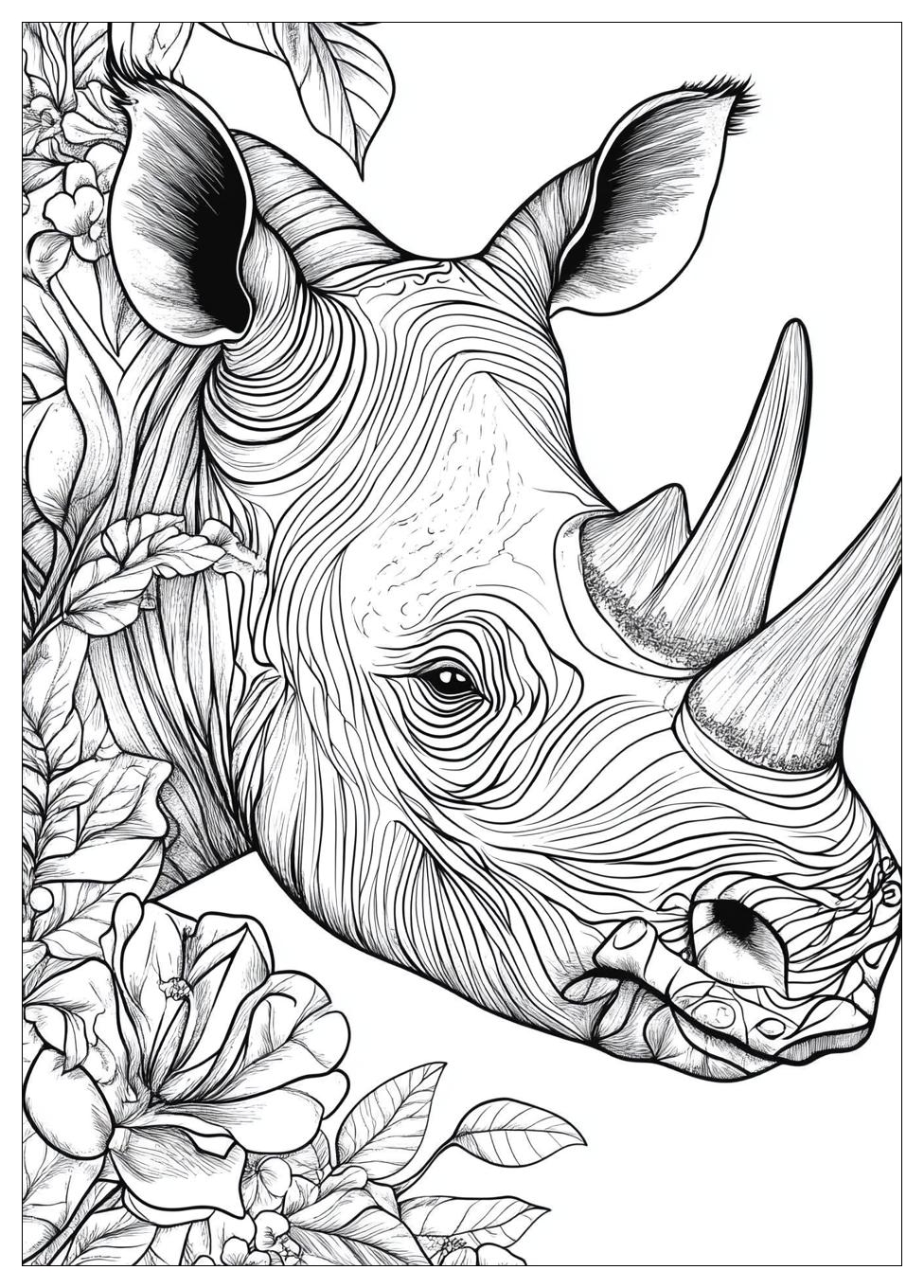 Free Printable Rhino Coloring Pages 18 Rhino Coloring Pages-18