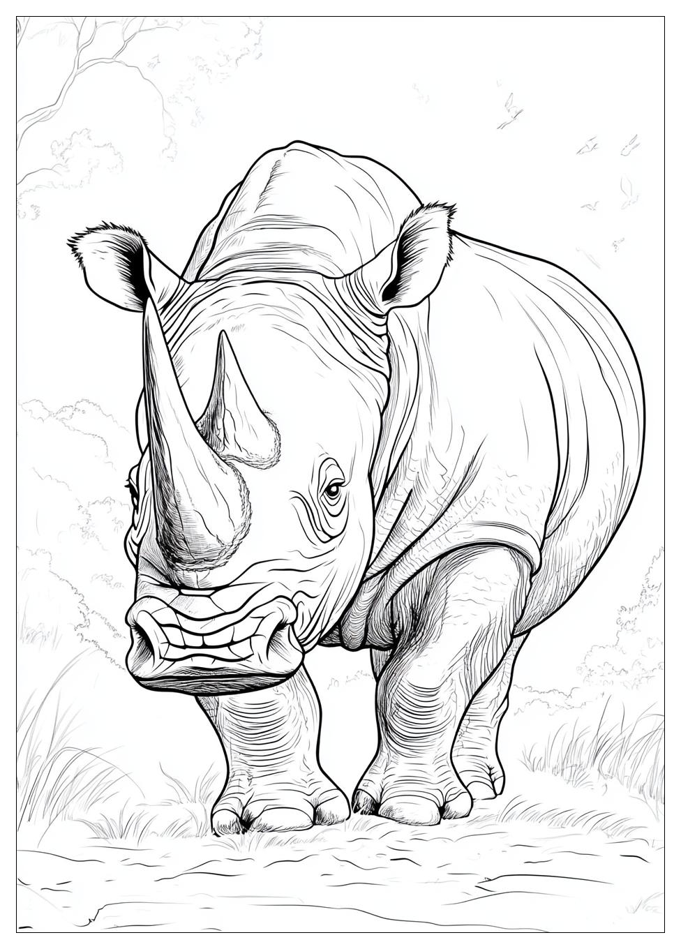 Free Printable Rhino Coloring Pages 20 Rhino Coloring Pages-20