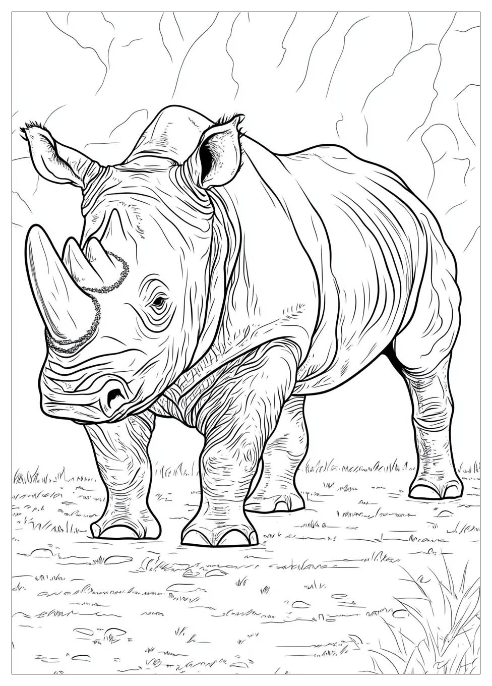 Free Printable Rhino Coloring Pages 6 Rhino Coloring Pages-6
