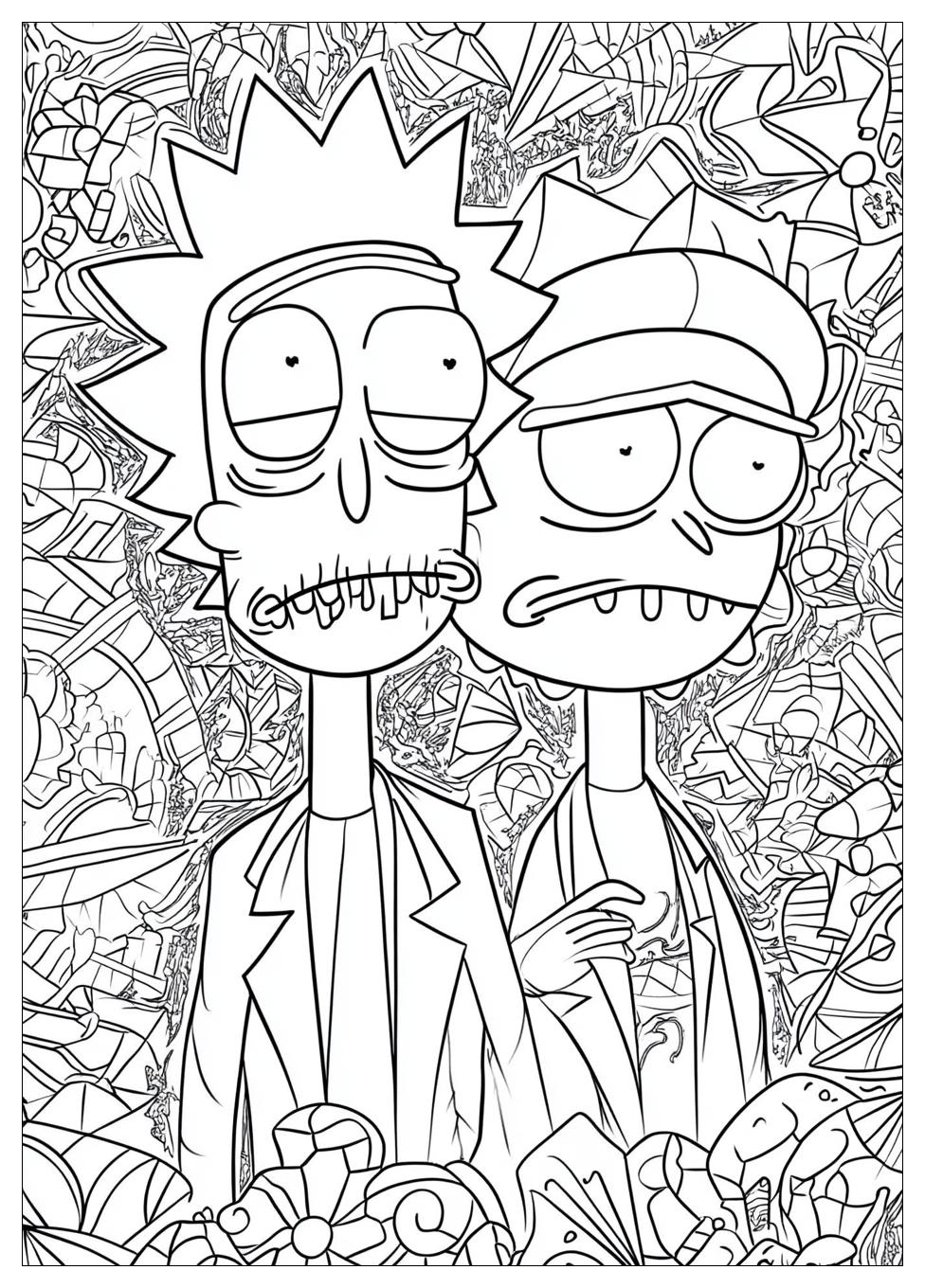 Rick And Morty Coloring Pages-16