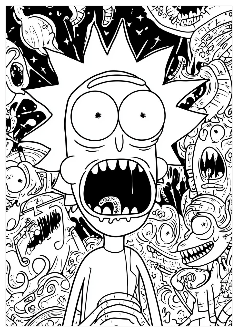Rick And Morty Coloring Pages-18