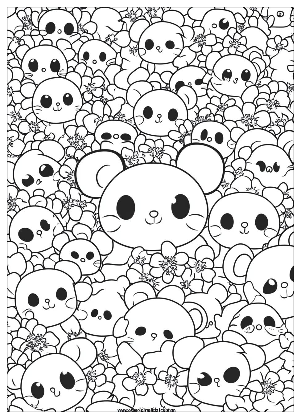 Rilakkuma Coloring Pages-16