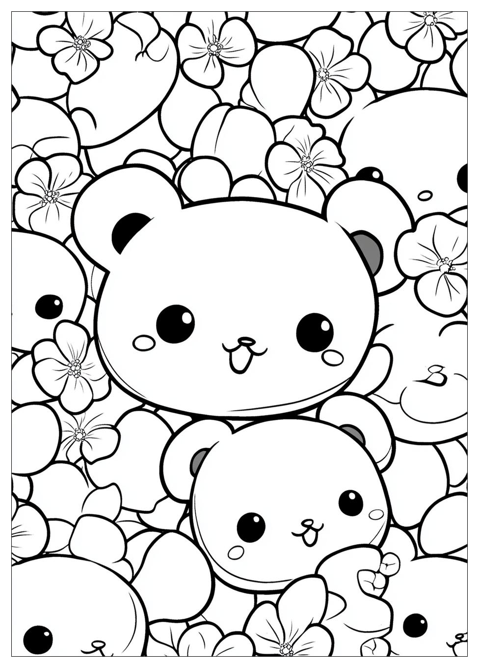 Rilakkuma Coloring Pages-7