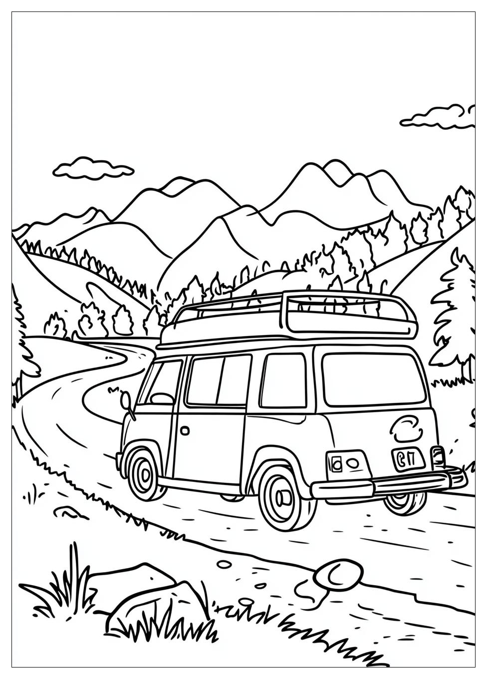 Road Trip Coloring Pages-1