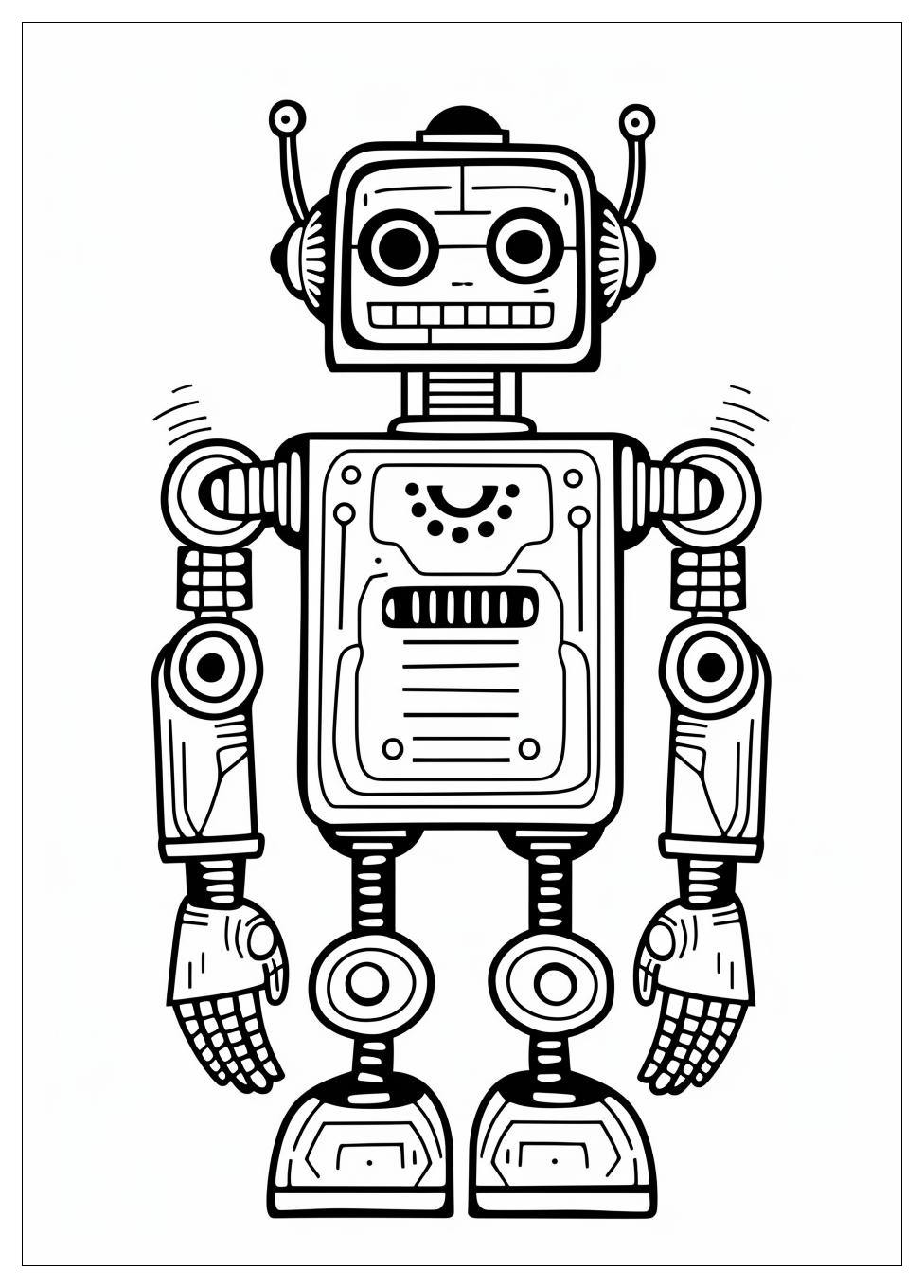 Robot Coloring Pages-1