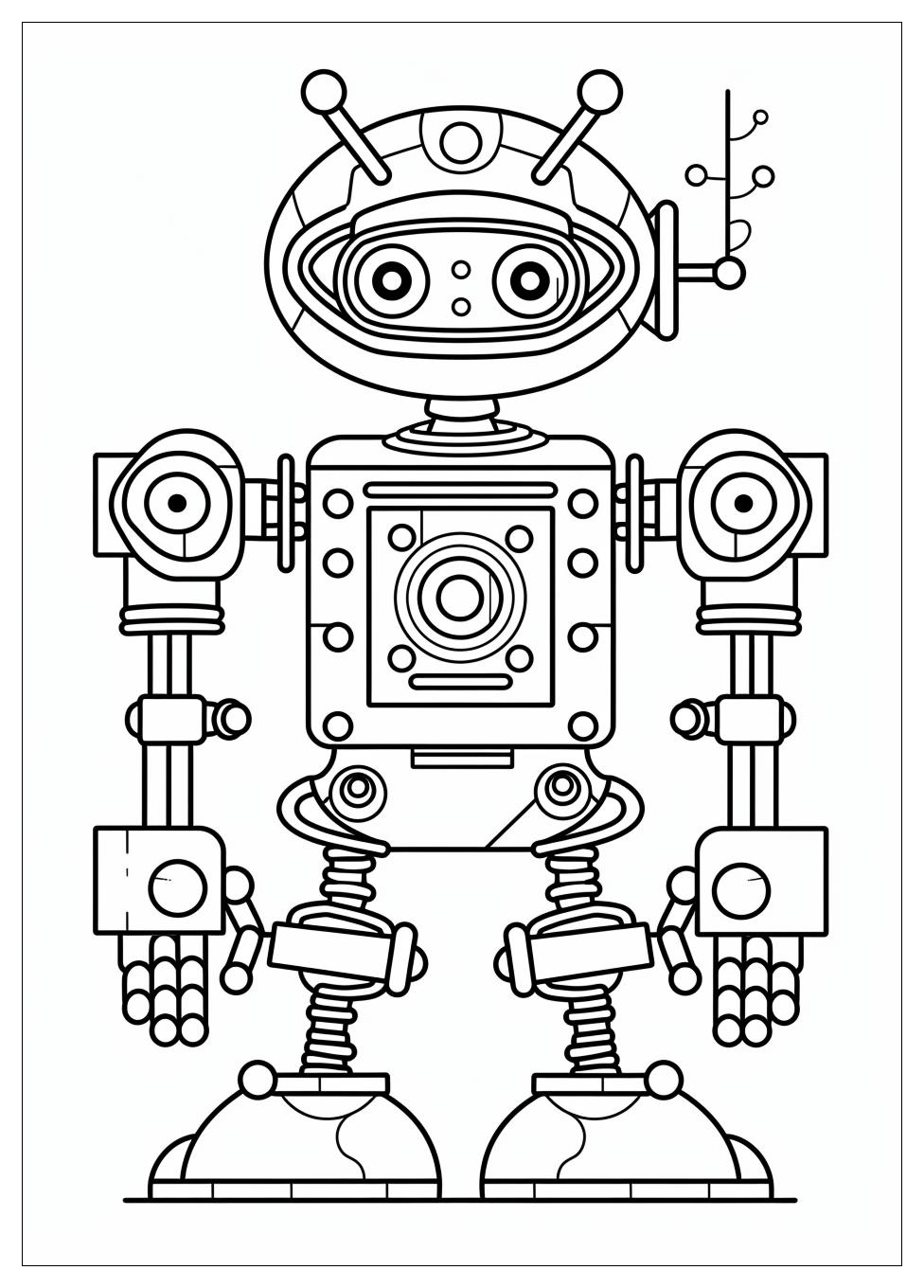 Robot Coloring Pages-10