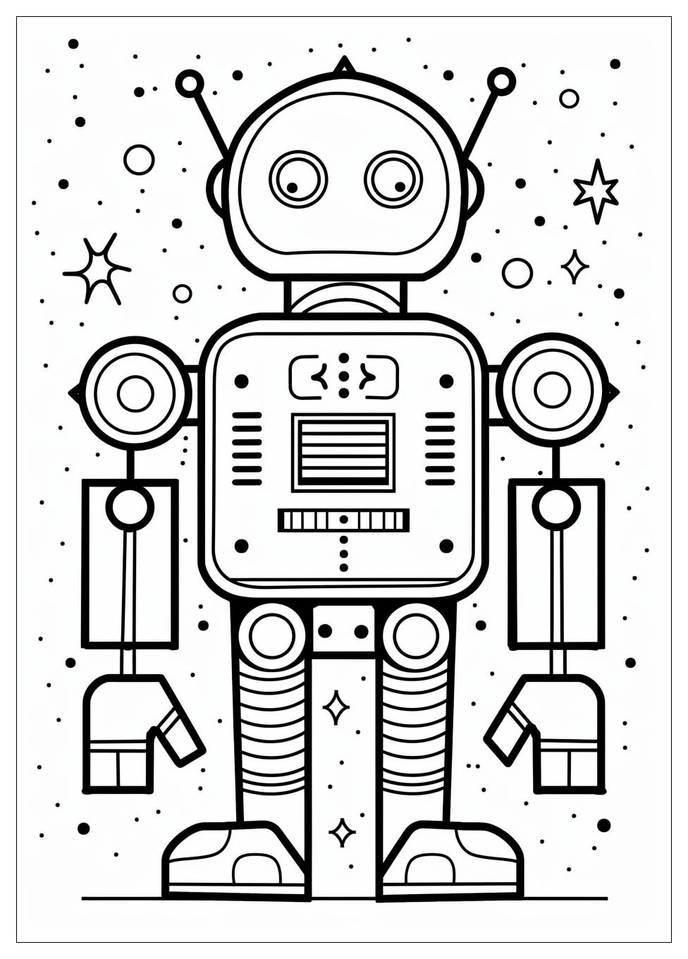 Robot Coloring Pages-12