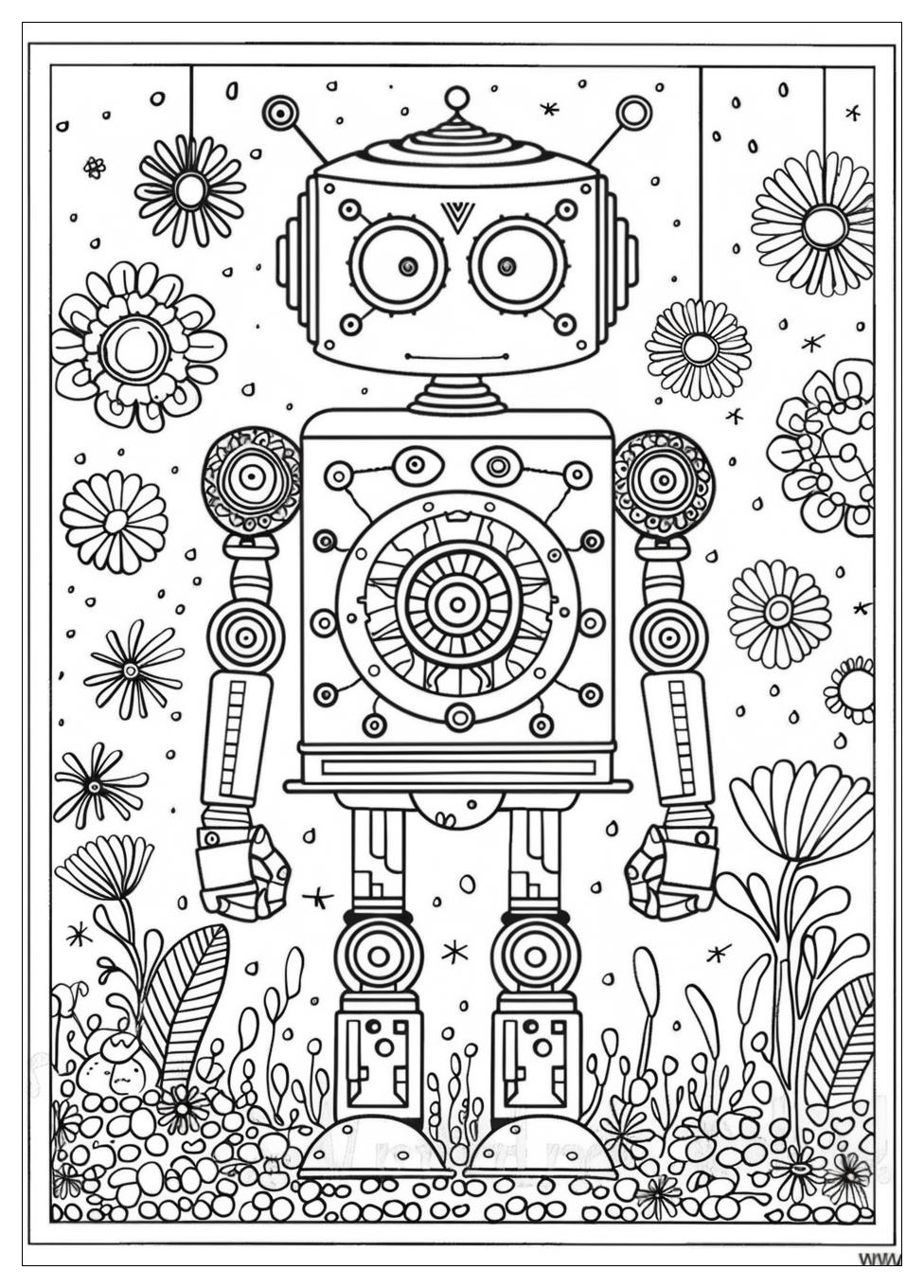 Robot Coloring Pages-13