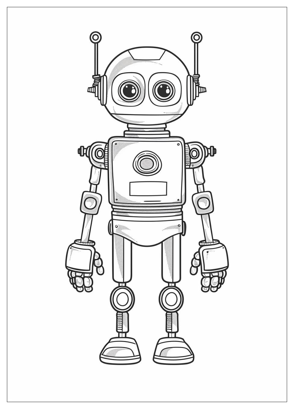 Robot Coloring Pages-14