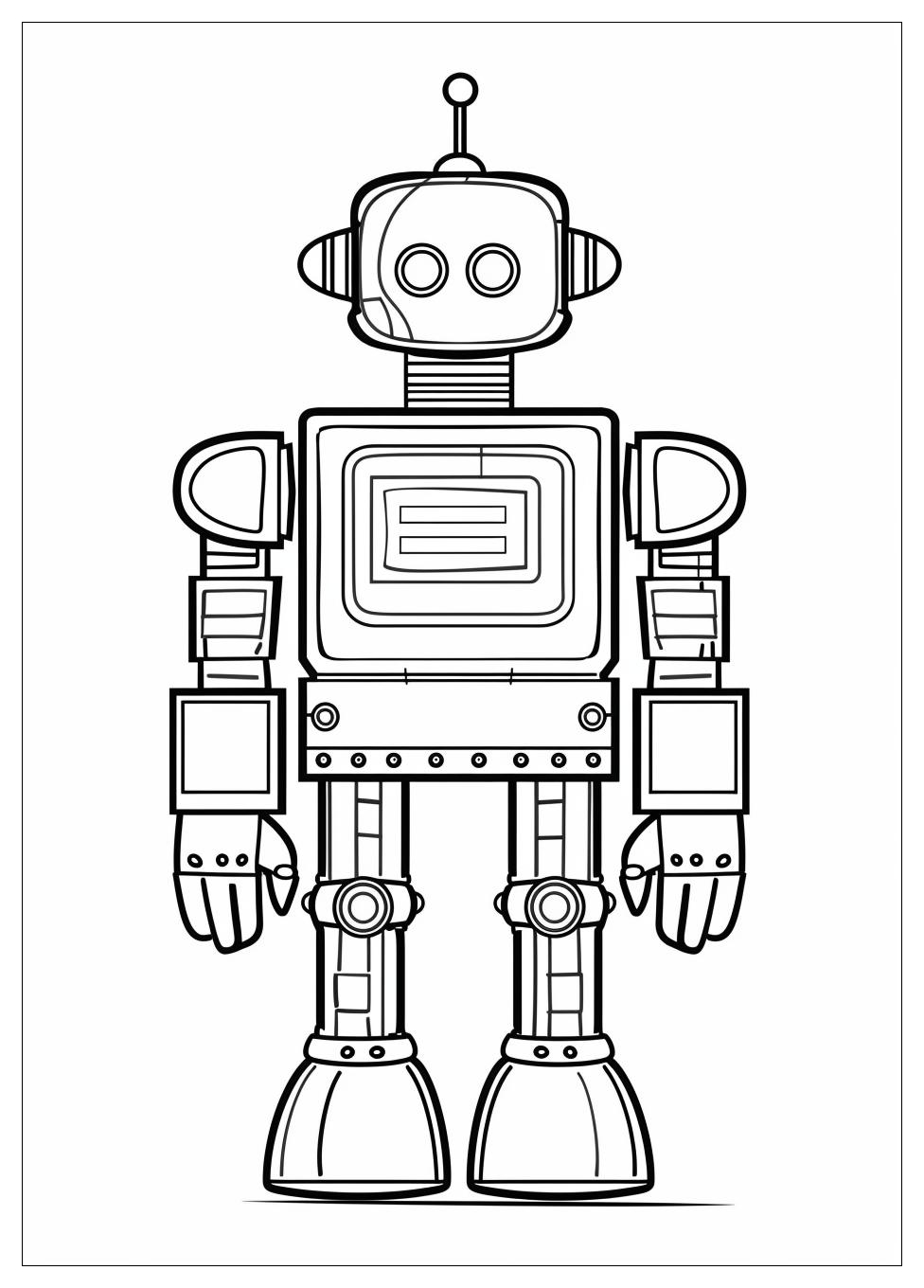 Robot Coloring Pages-15