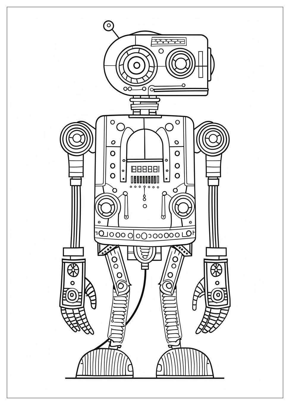 Robot Coloring Pages-16