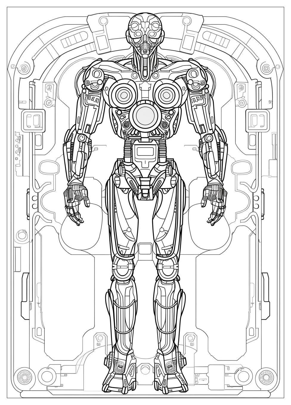 Robot Coloring Pages-18