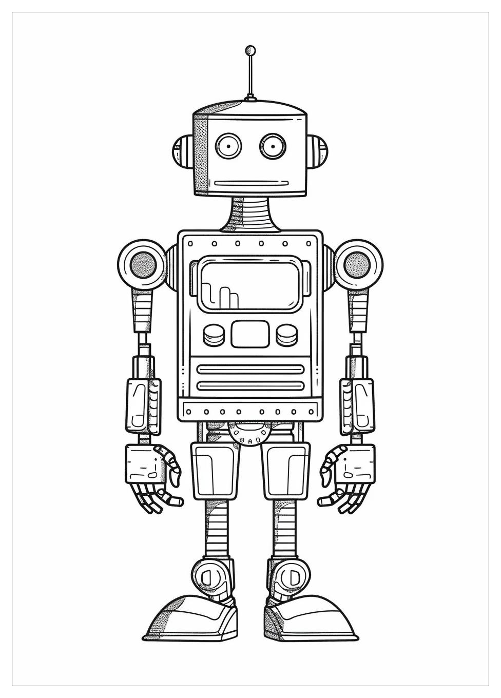 Robot Coloring Pages-19