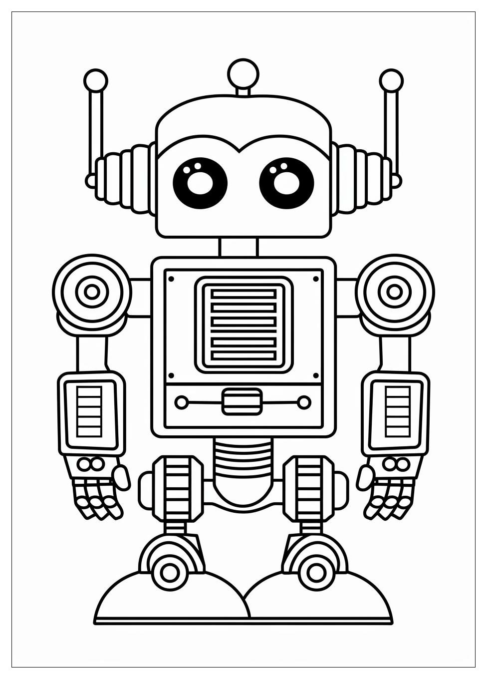 Robot Coloring Pages-2