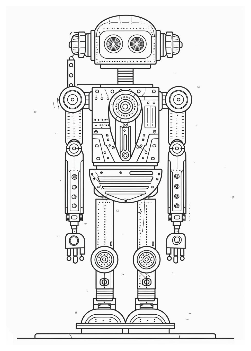 Robot Coloring Pages-20