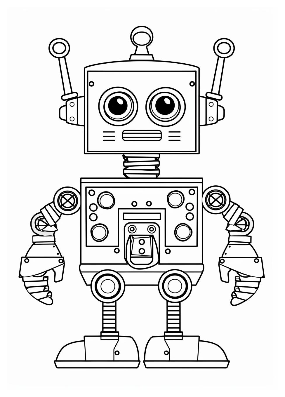Robot Coloring Pages-3