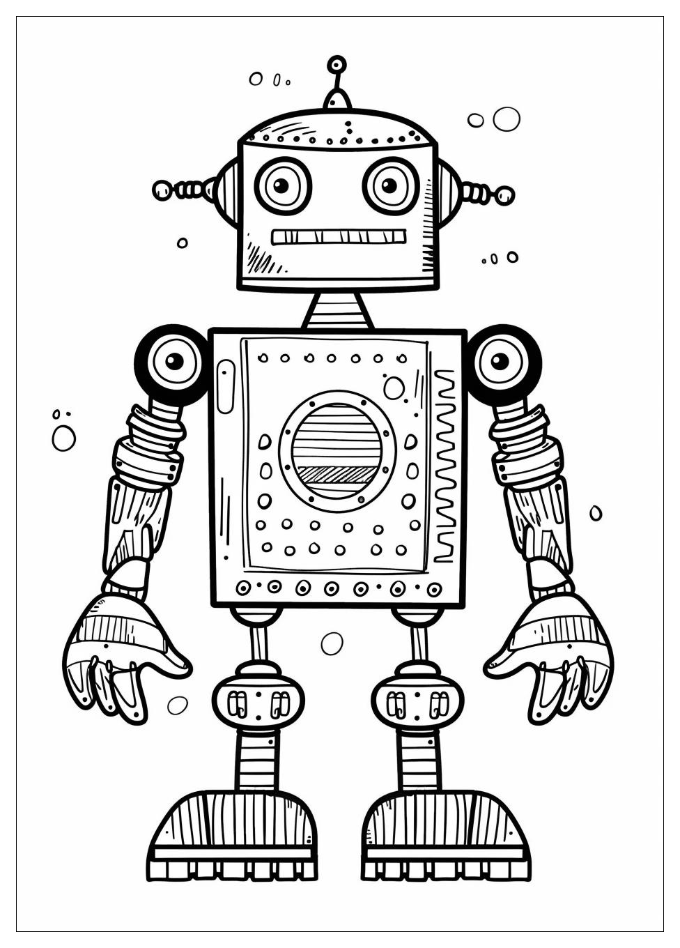 Robot Coloring Pages-4