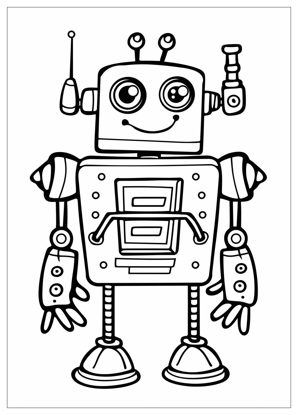 Robot Coloring Pages-5