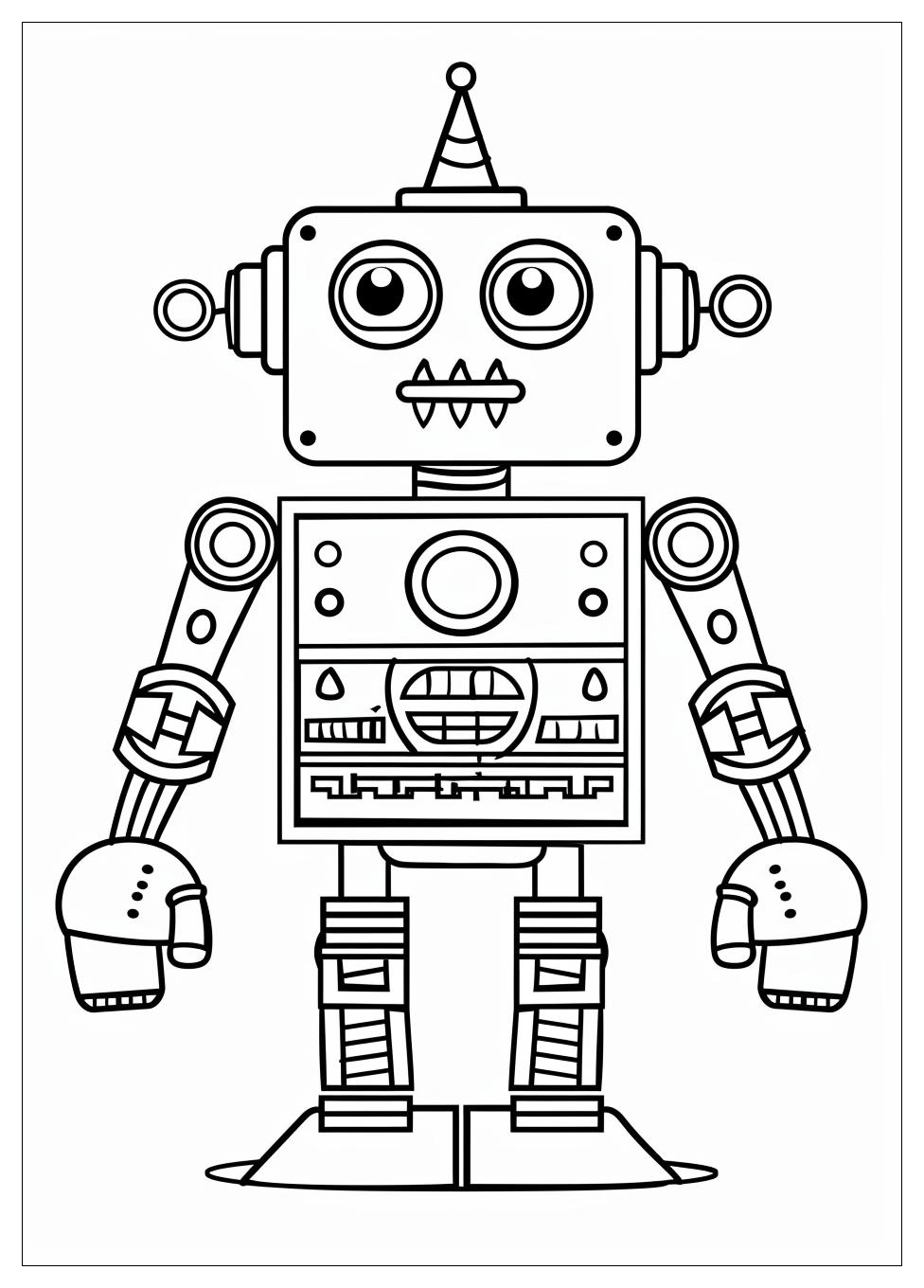 Robot Coloring Pages-6