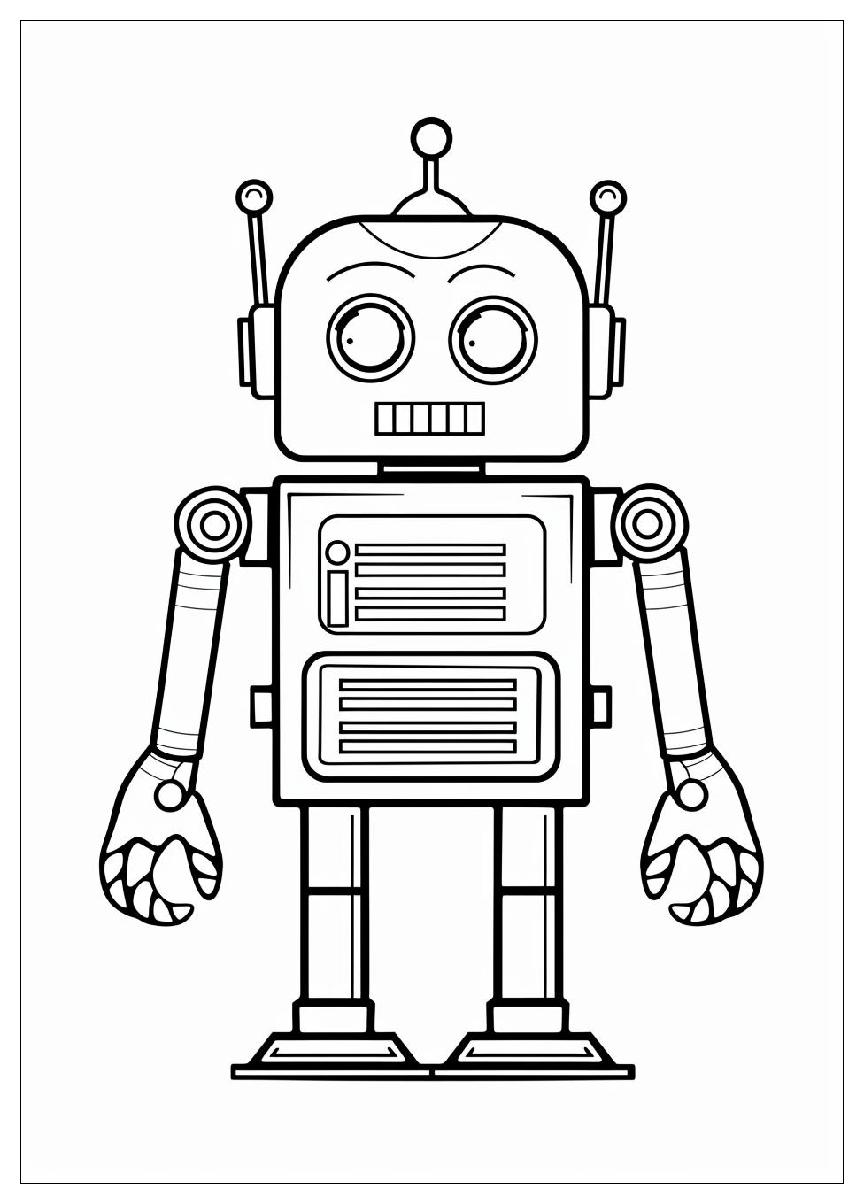 Robot Coloring Pages-7