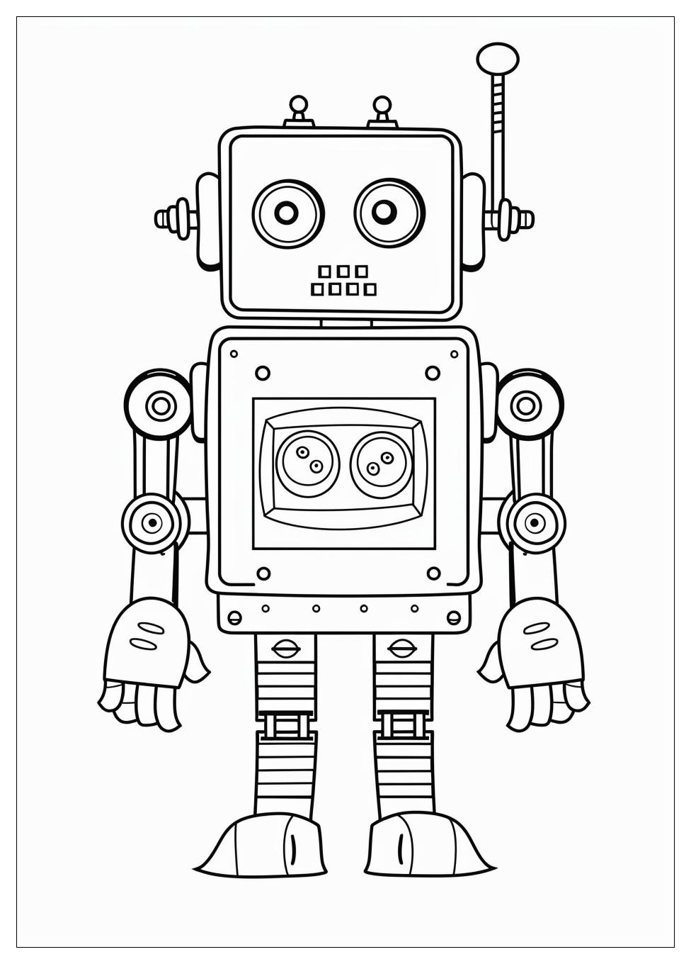 Robot Coloring Pages-8