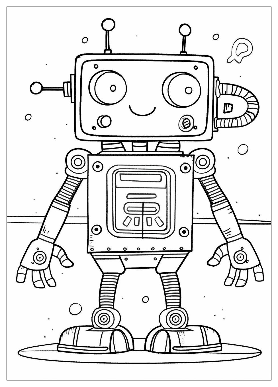 Robot Coloring Pages-9