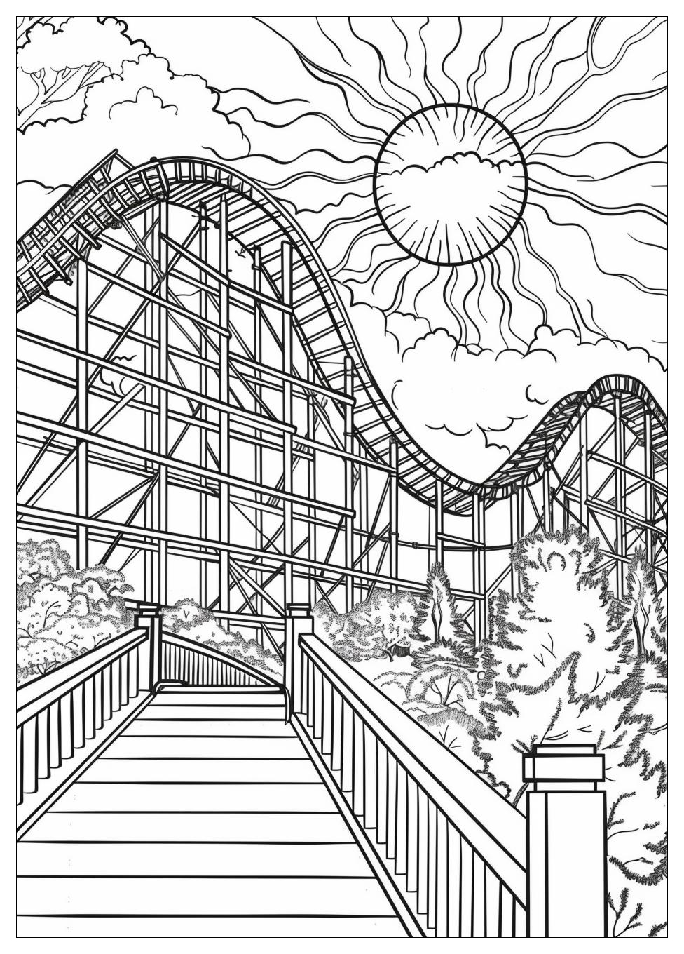 Roller Coaster Coloring Pages-12