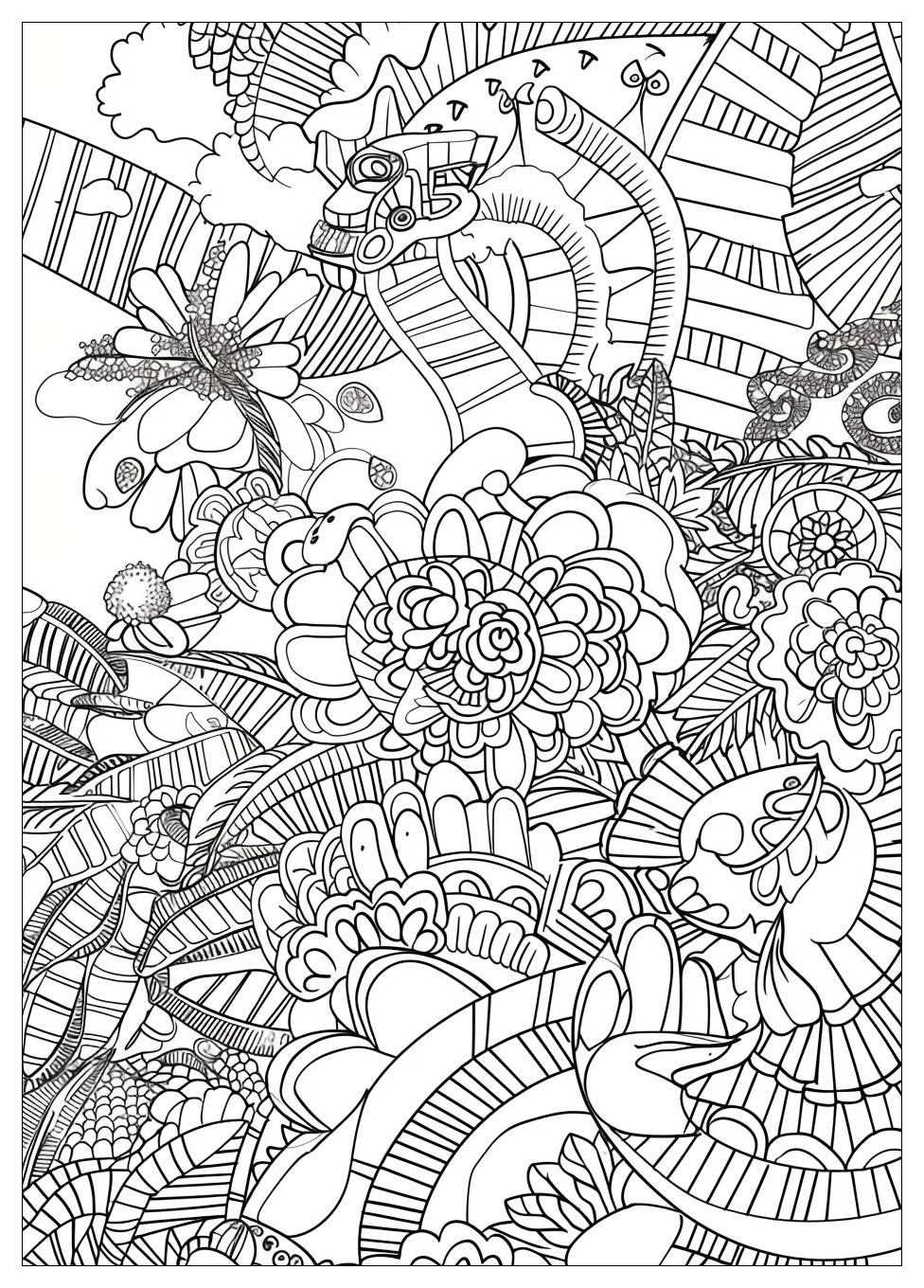 Roller Coaster Coloring Pages-13