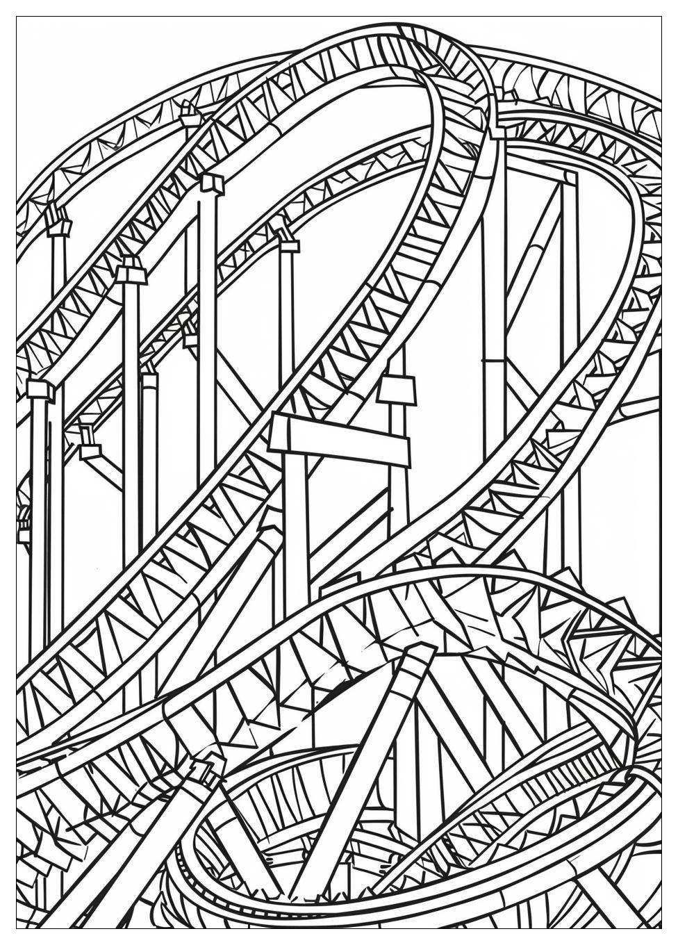Roller Coaster Coloring Pages-14