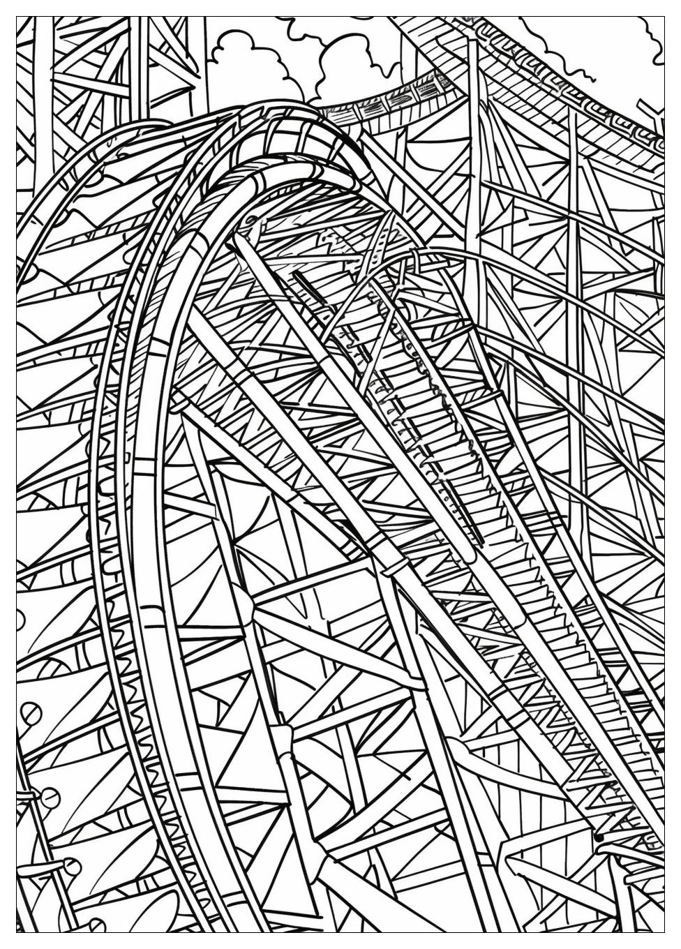 Roller Coaster Coloring Pages-15