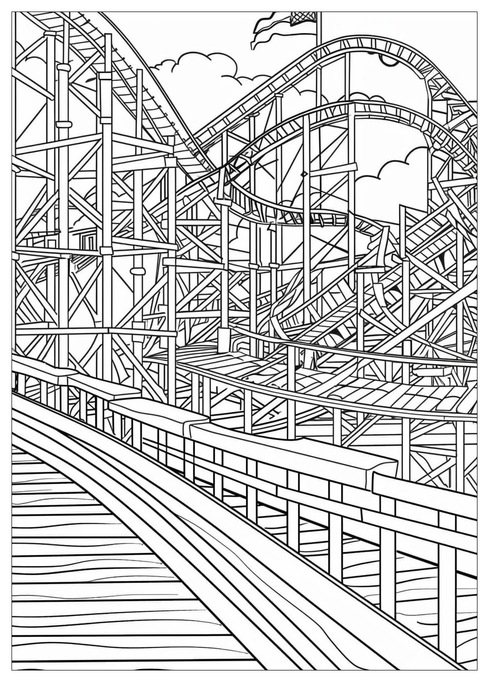 Roller Coaster Coloring Pages-17