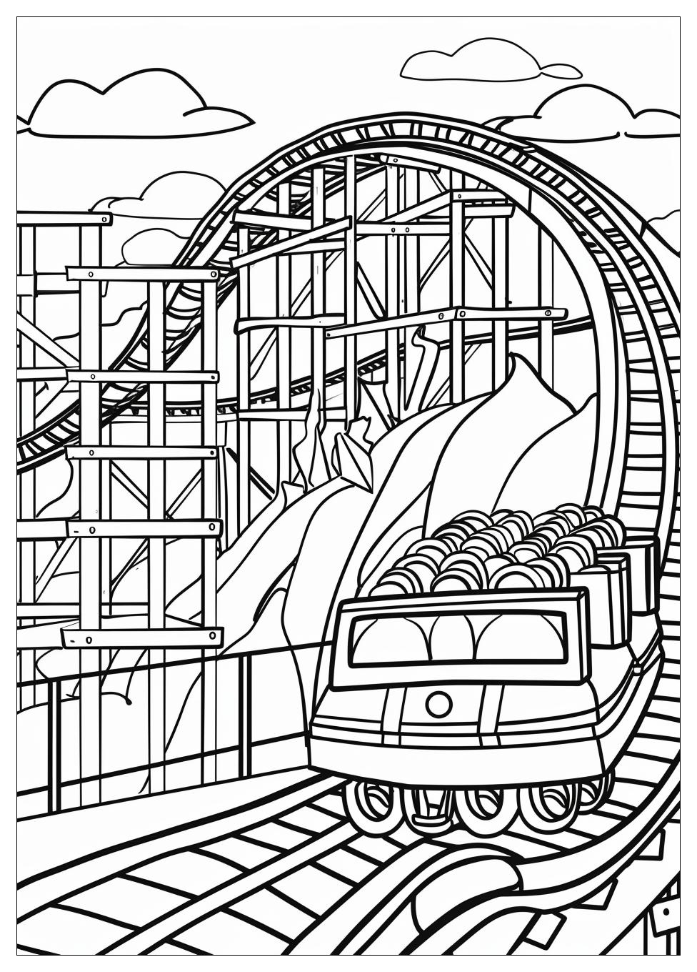 Roller Coaster Coloring Pages-2