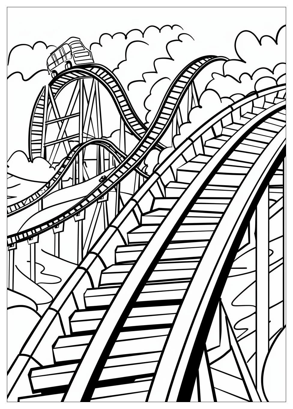 Roller Coaster Coloring Pages-5