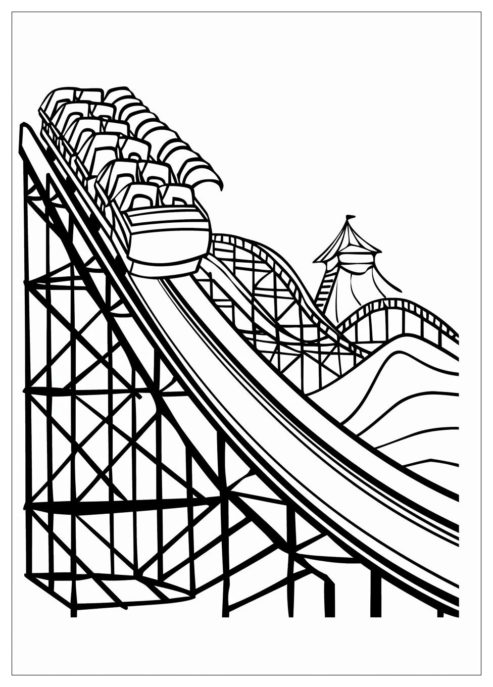 Roller Coaster Coloring Pages-6
