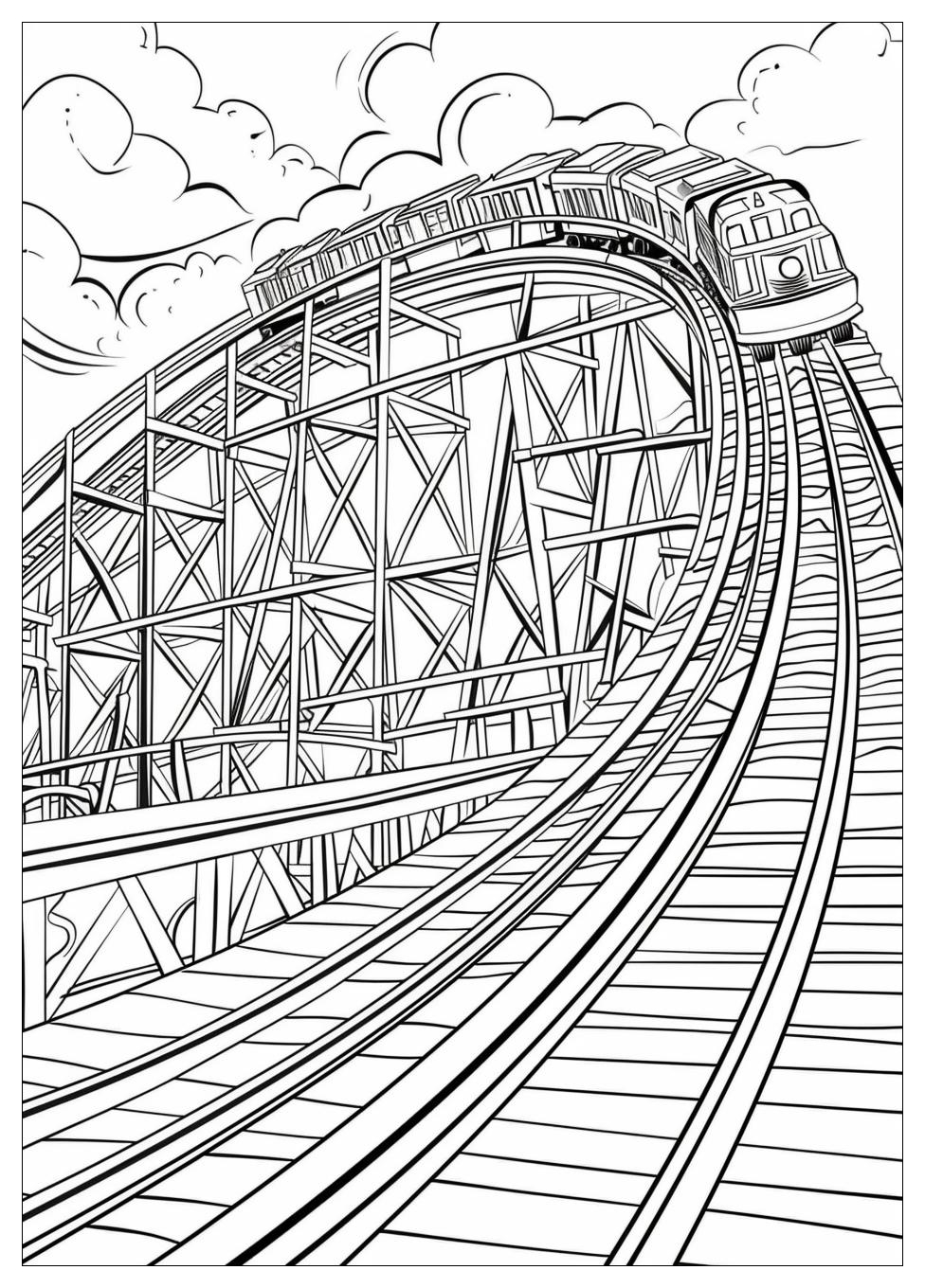 Roller Coaster Coloring Pages-7