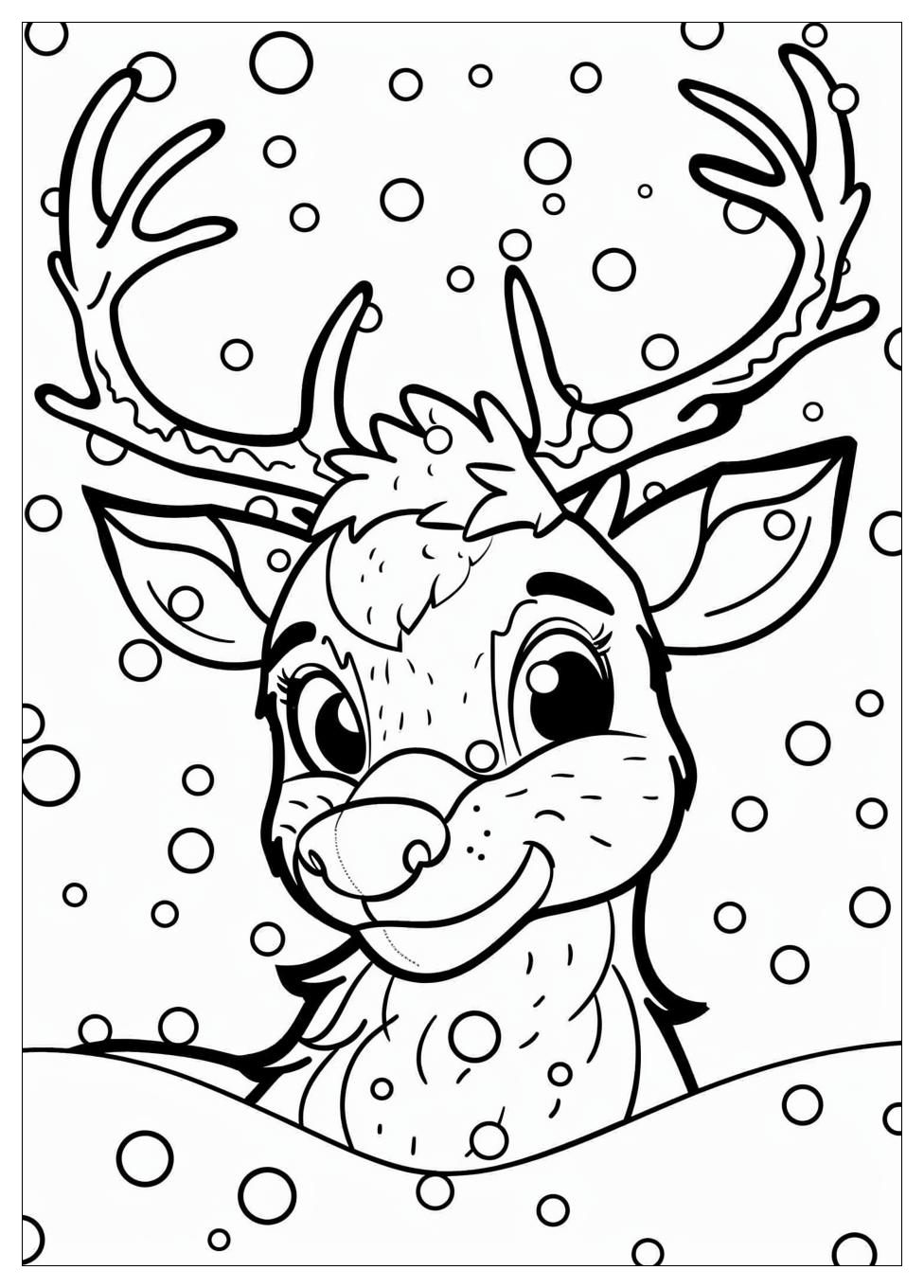 Rudolph Coloring Pages-1