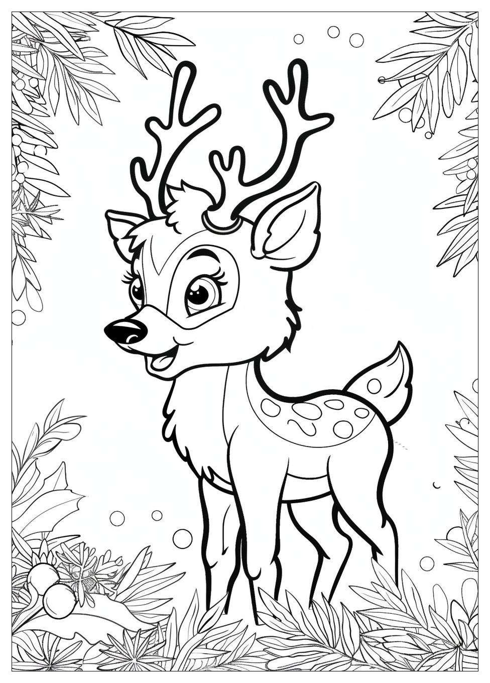 Rudolph Coloring Pages-2