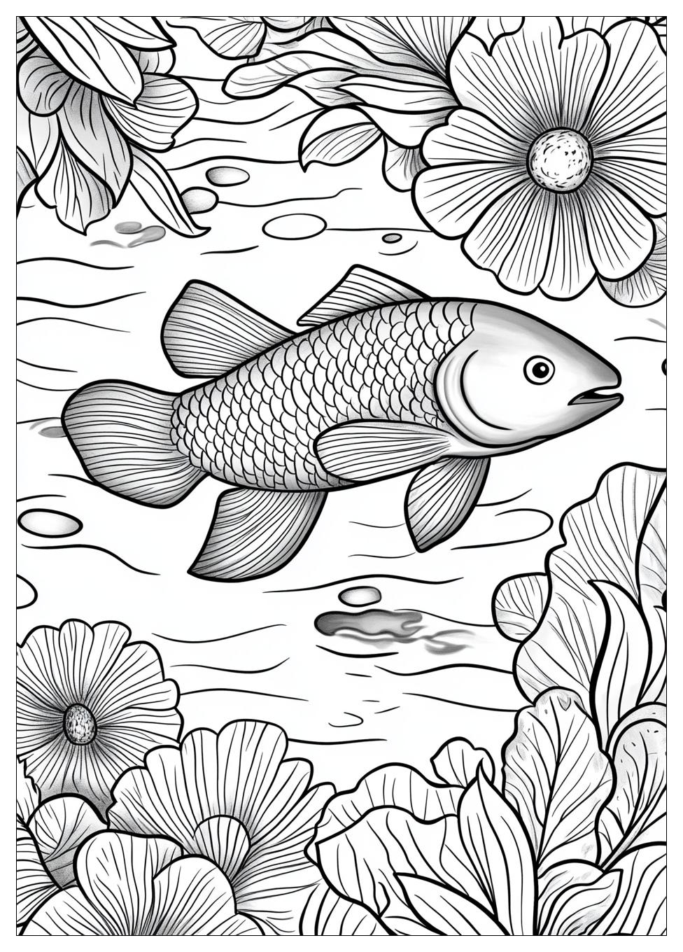 Salmon Coloring Pages-1