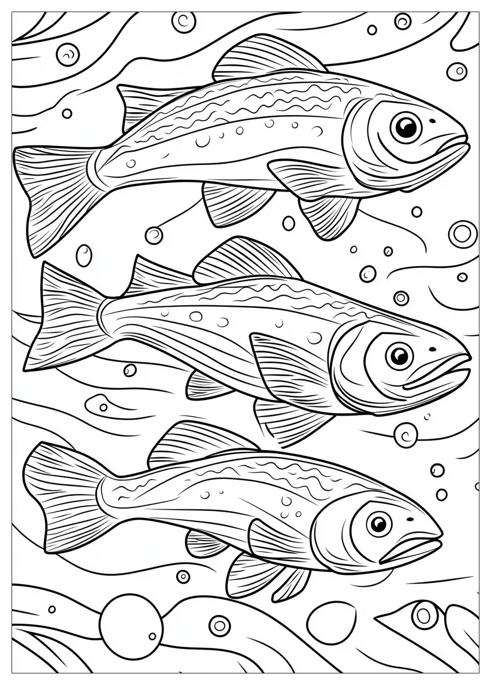 Salmon Coloring Pages-11