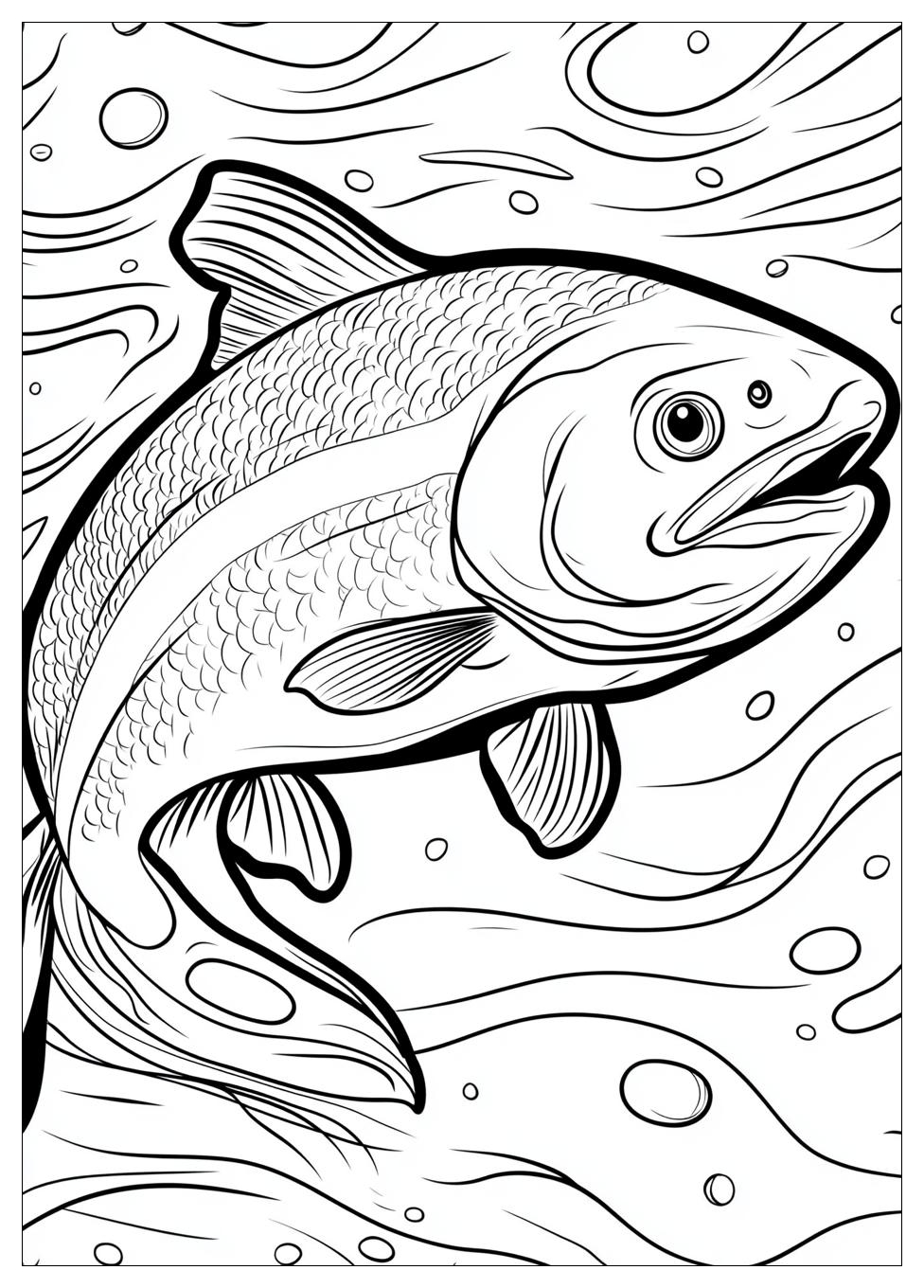 Salmon Coloring Pages-12