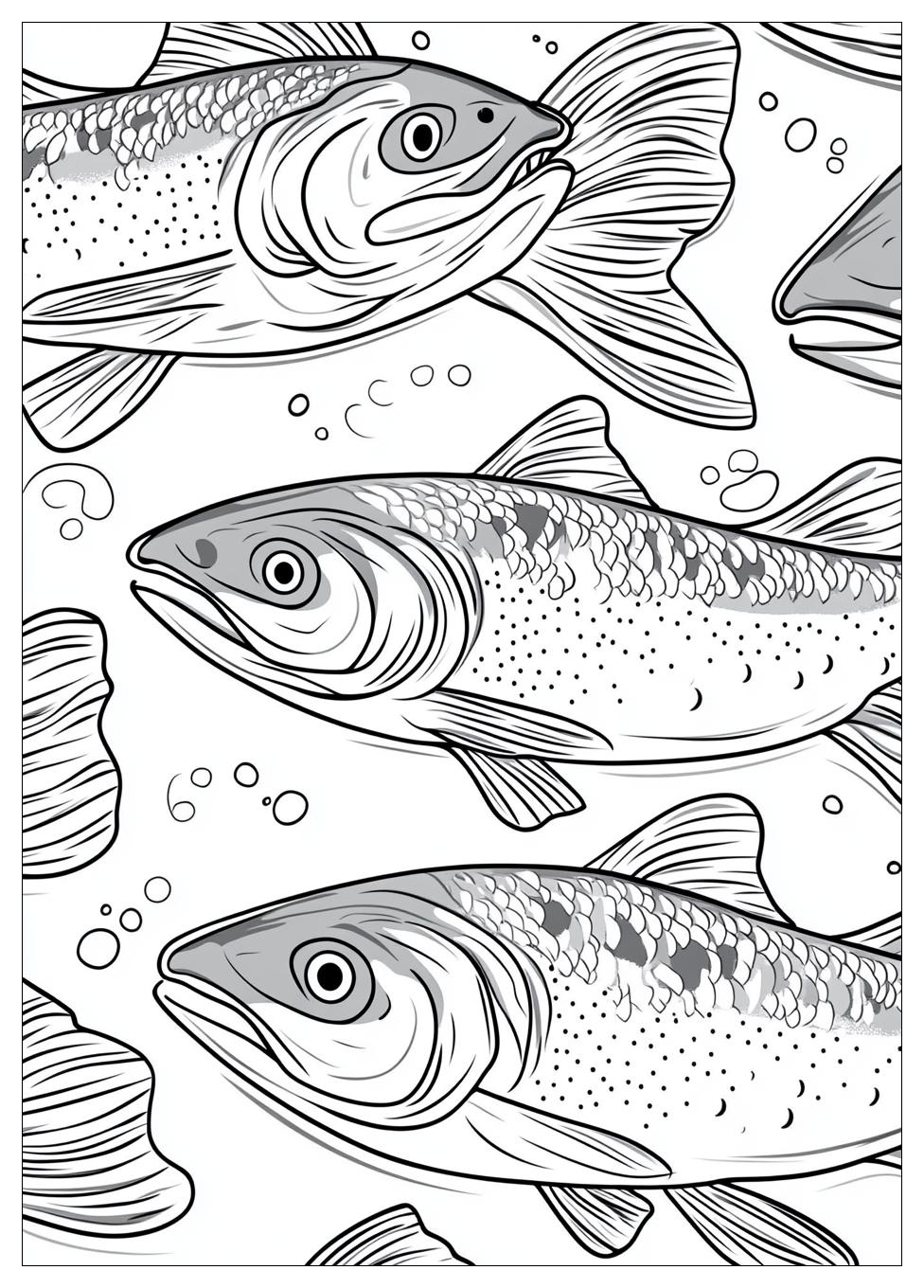 Salmon Coloring Pages-13