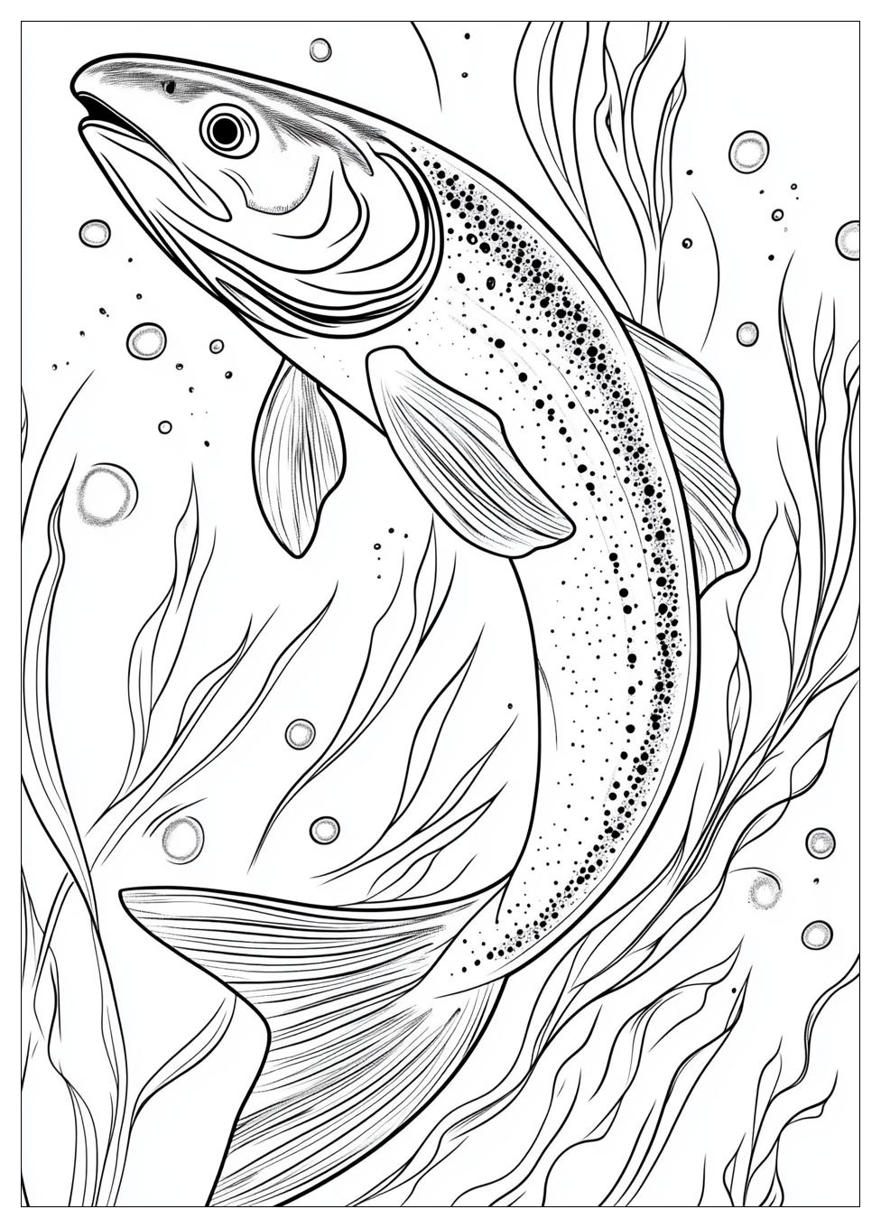Salmon Coloring Pages-14