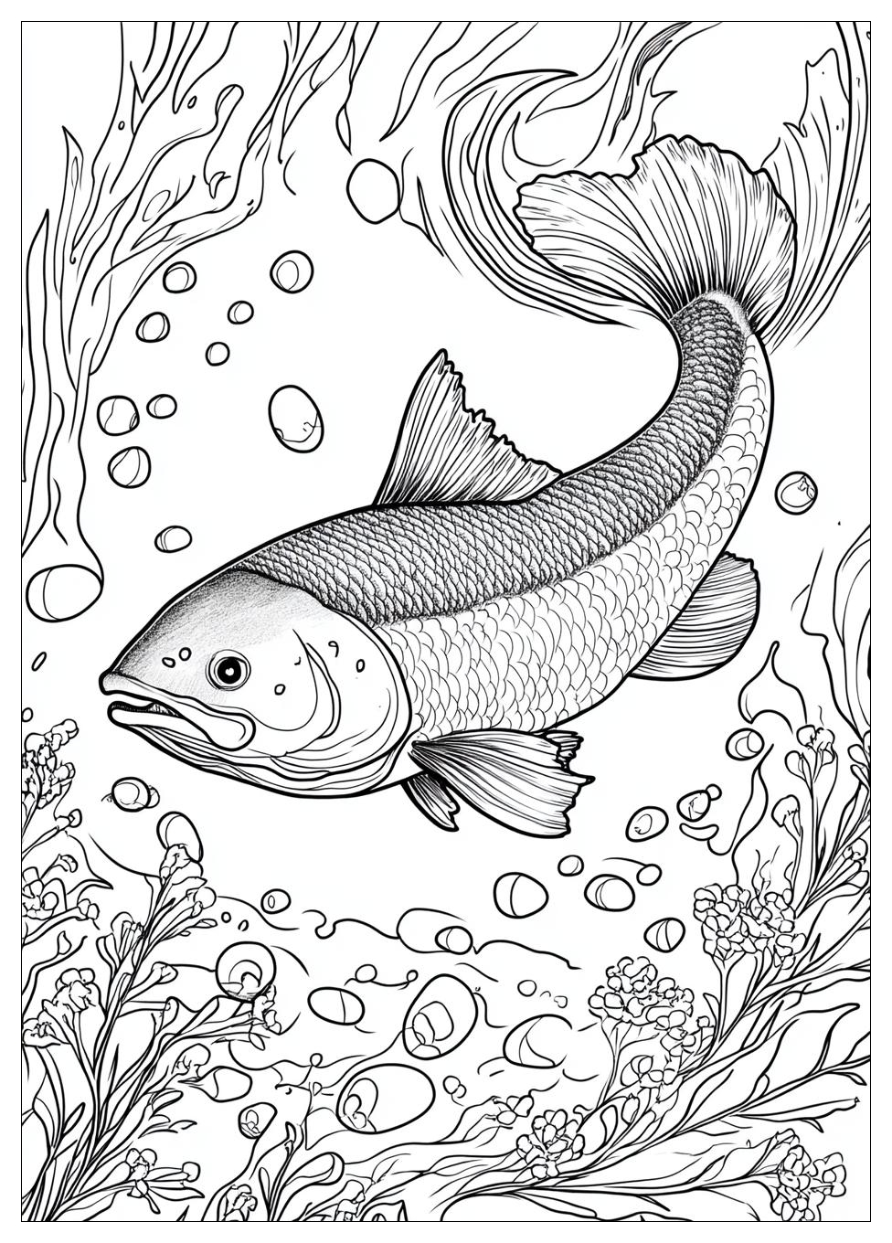 Salmon Coloring Pages-16